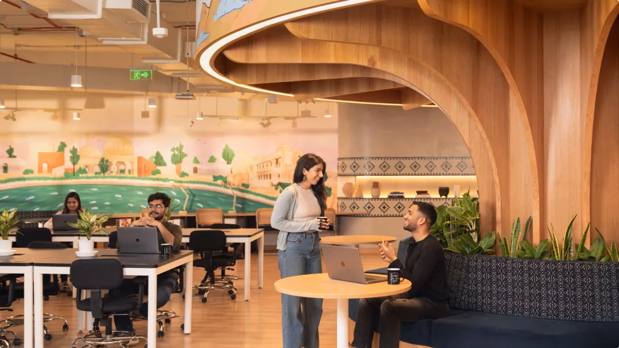 Inside a WeWork workspace